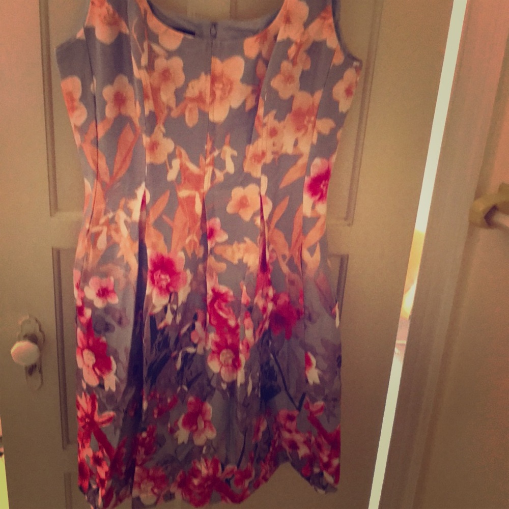 Nine West Ombre Floral Dress with Pockets